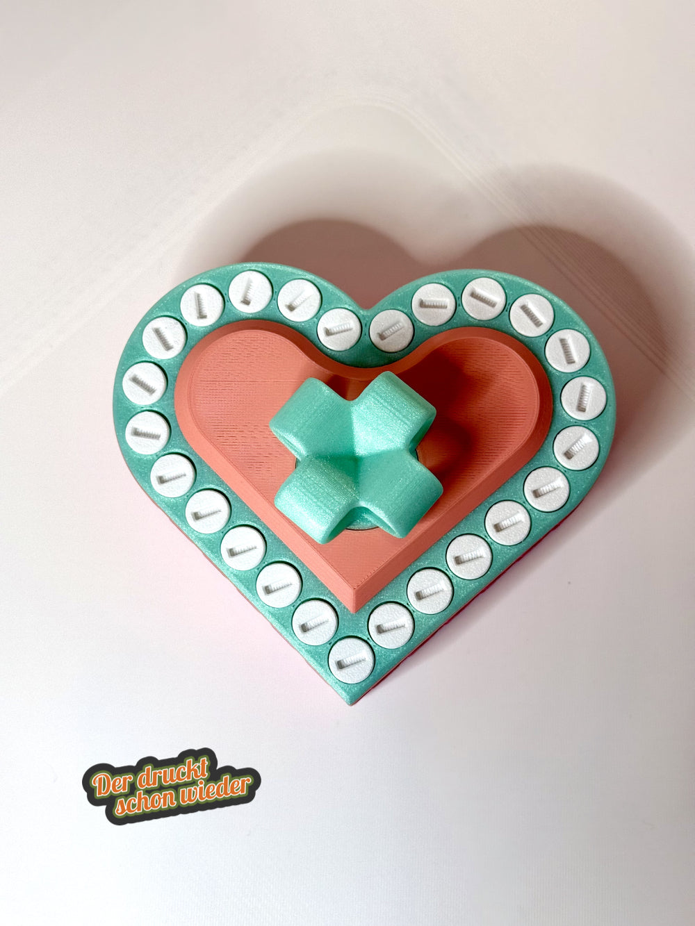 Schraubenbox "Herzklopfen" Valentins Edition mit 25 Schrauben